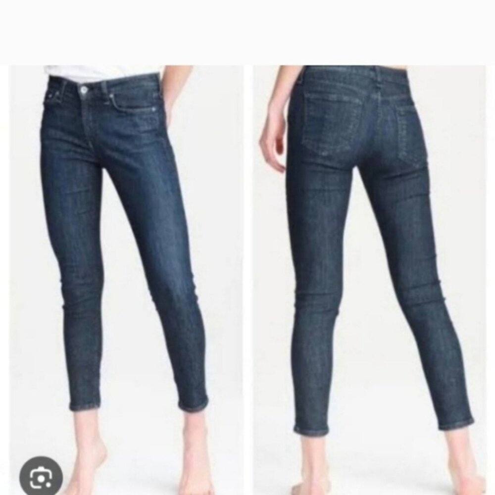 Rag & Bone  Womens Mid Rise Skinny Ankle Stretch Jean SZ 26